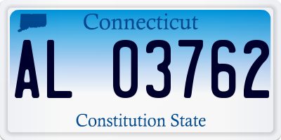 CT license plate AL03762