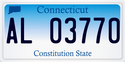 CT license plate AL03770
