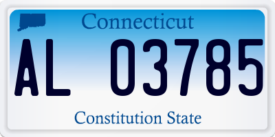 CT license plate AL03785