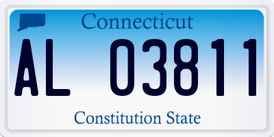 CT license plate AL03811