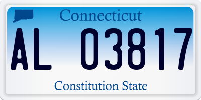 CT license plate AL03817