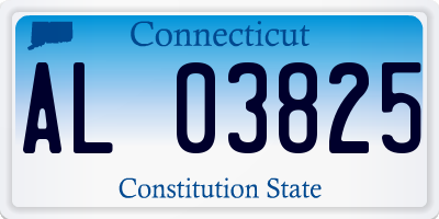 CT license plate AL03825