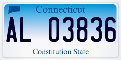 CT license plate AL03836