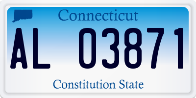 CT license plate AL03871