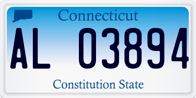 CT license plate AL03894