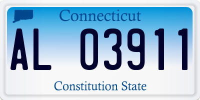 CT license plate AL03911