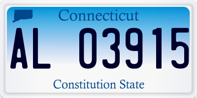 CT license plate AL03915