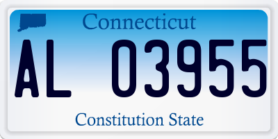 CT license plate AL03955