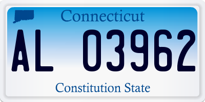 CT license plate AL03962