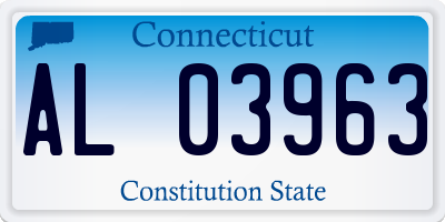 CT license plate AL03963