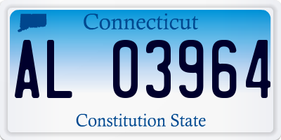 CT license plate AL03964