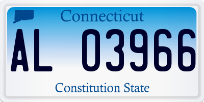 CT license plate AL03966