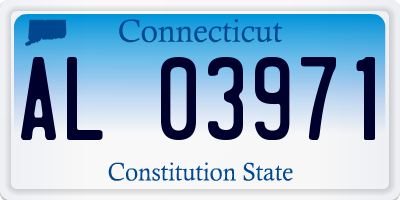 CT license plate AL03971