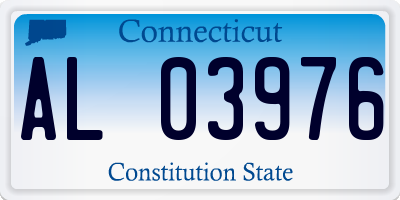 CT license plate AL03976