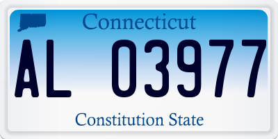 CT license plate AL03977