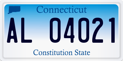 CT license plate AL04021