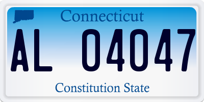 CT license plate AL04047