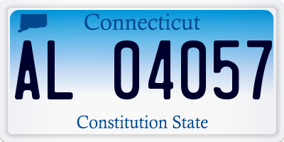 CT license plate AL04057