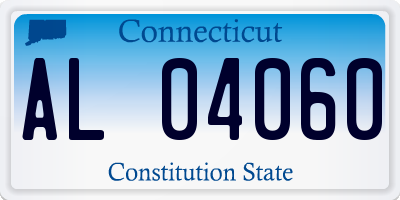 CT license plate AL04060