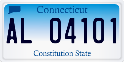 CT license plate AL04101