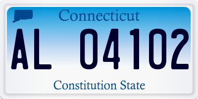 CT license plate AL04102