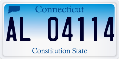 CT license plate AL04114