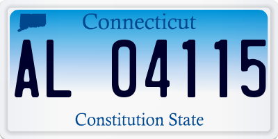 CT license plate AL04115