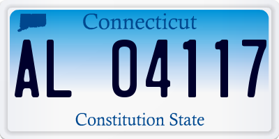 CT license plate AL04117
