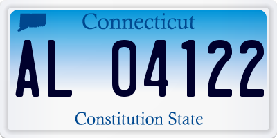 CT license plate AL04122