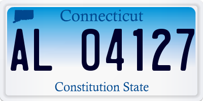 CT license plate AL04127