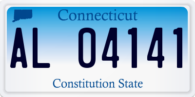 CT license plate AL04141