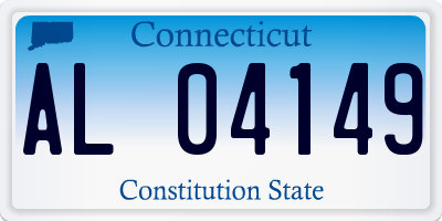 CT license plate AL04149