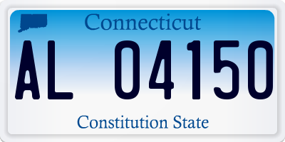 CT license plate AL04150