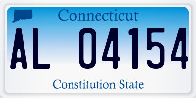 CT license plate AL04154
