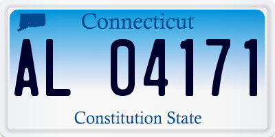 CT license plate AL04171