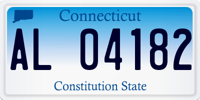 CT license plate AL04182