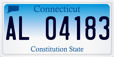 CT license plate AL04183