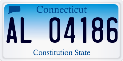 CT license plate AL04186