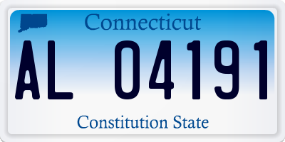 CT license plate AL04191