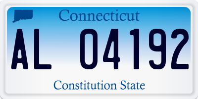 CT license plate AL04192