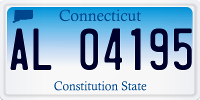 CT license plate AL04195