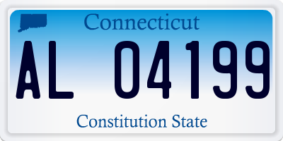 CT license plate AL04199