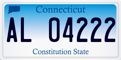 CT license plate AL04222