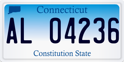 CT license plate AL04236