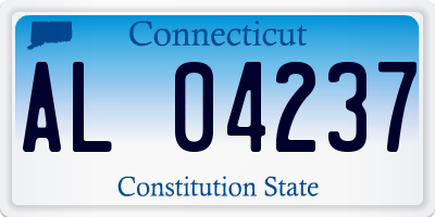 CT license plate AL04237