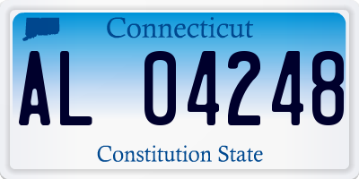 CT license plate AL04248