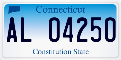 CT license plate AL04250