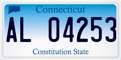 CT license plate AL04253