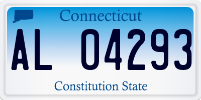 CT license plate AL04293