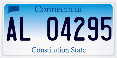 CT license plate AL04295